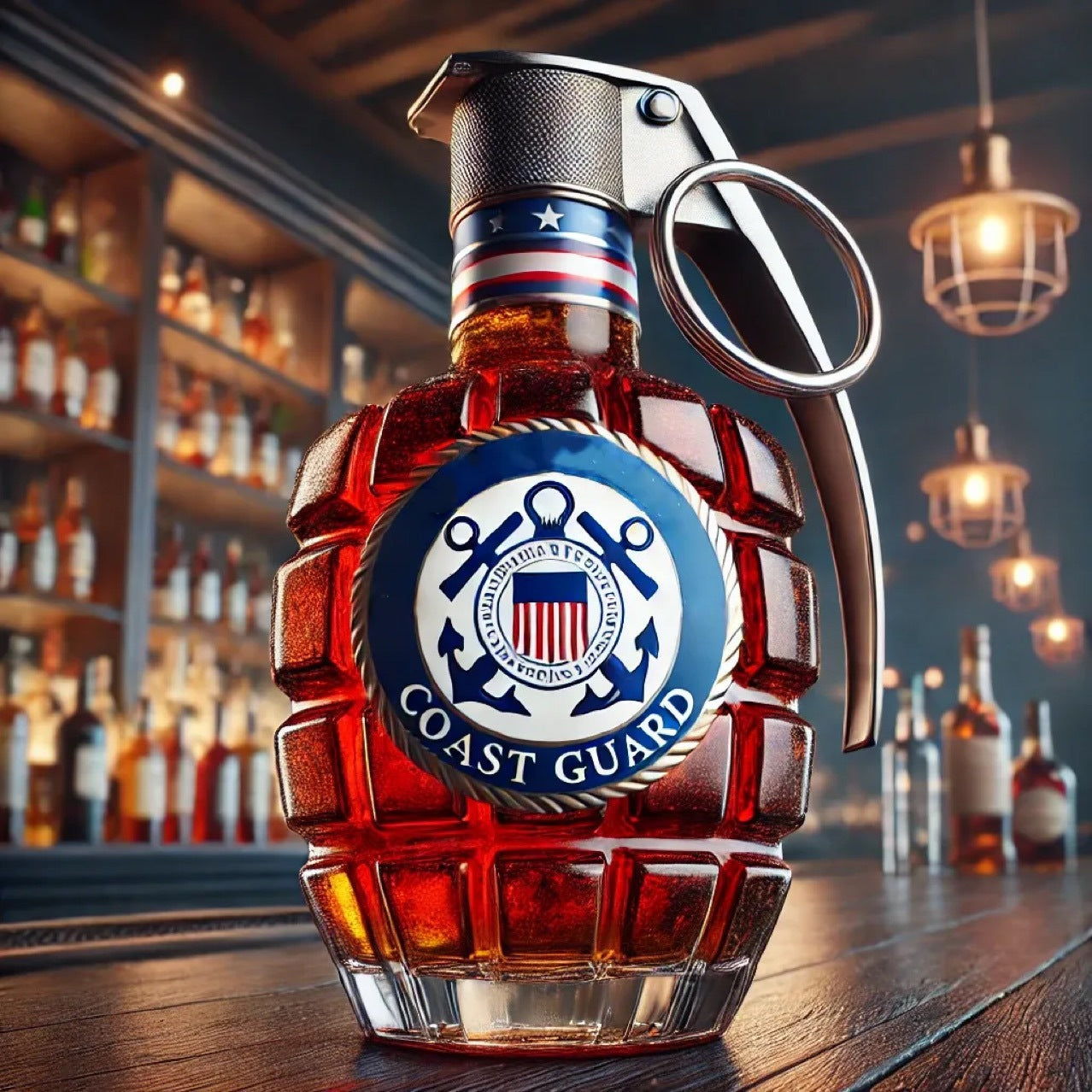 Grenade Whiskey Bottle