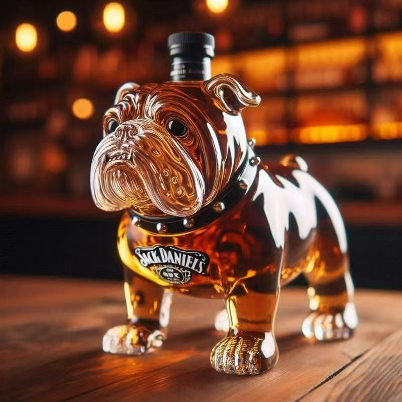 French Bulldog Whiskey Bottle