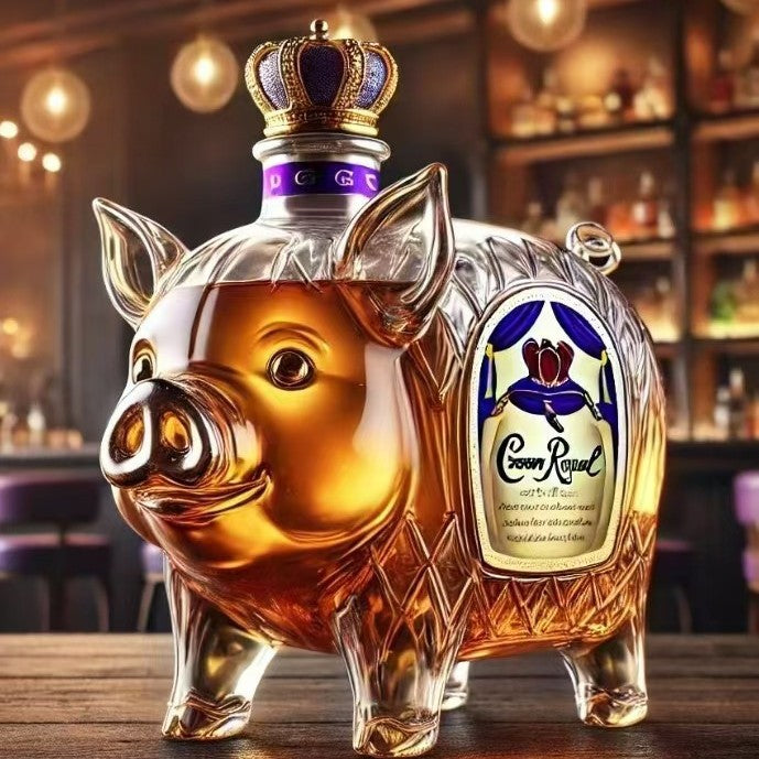 Pig Whiskey Bottle